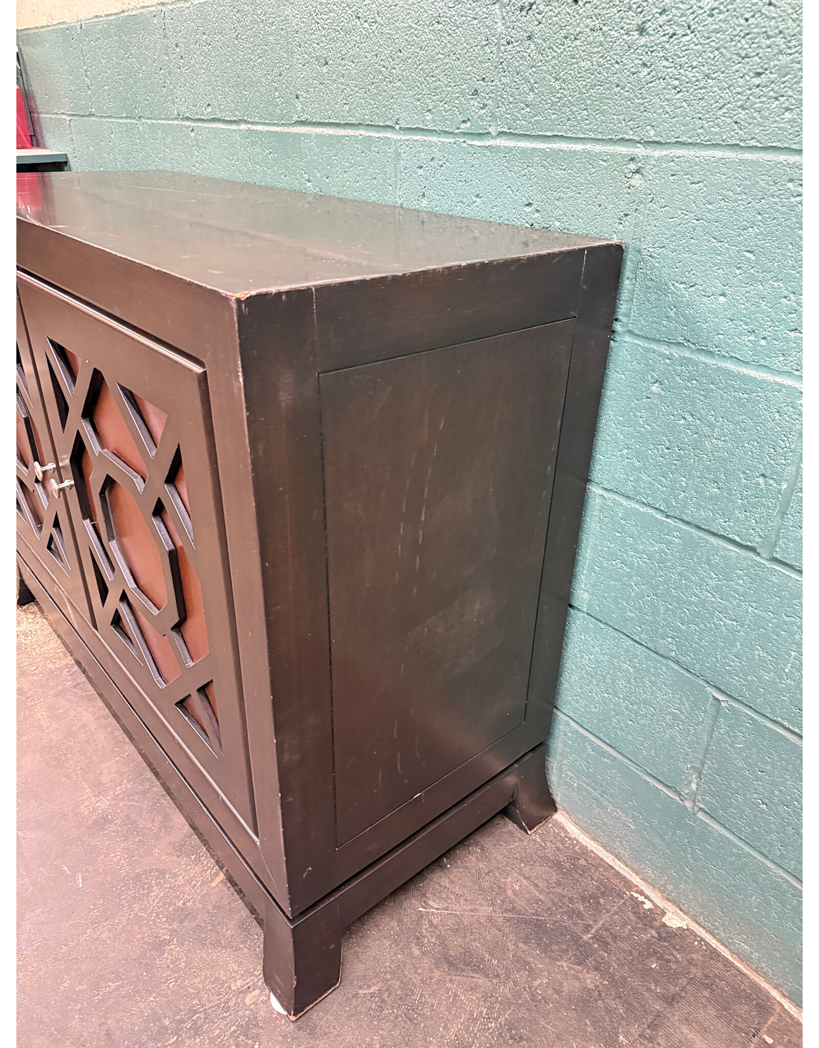 Brown Wood 2-Door Cabinet