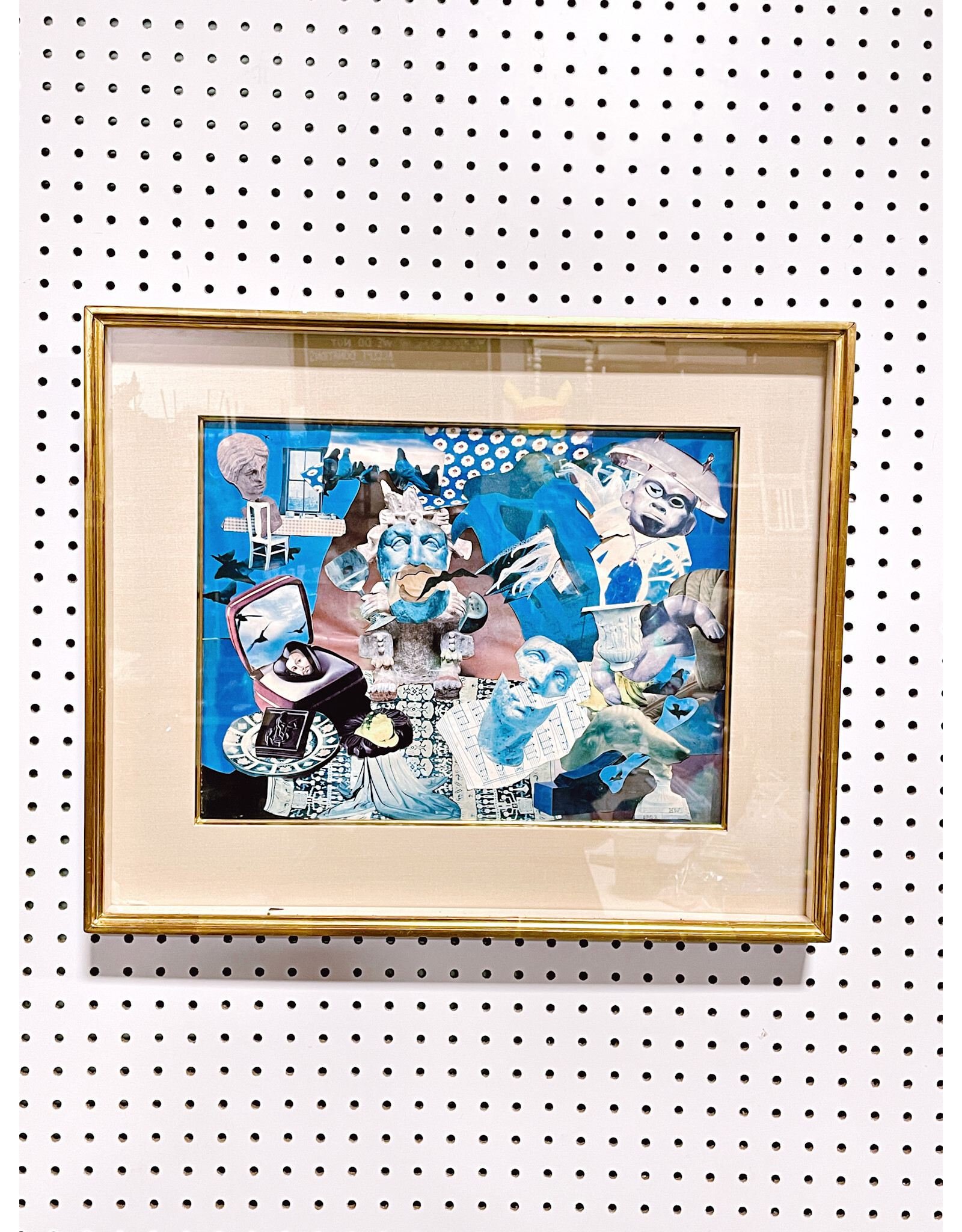 Monday Mayhem: Blue Era, Framed Collage