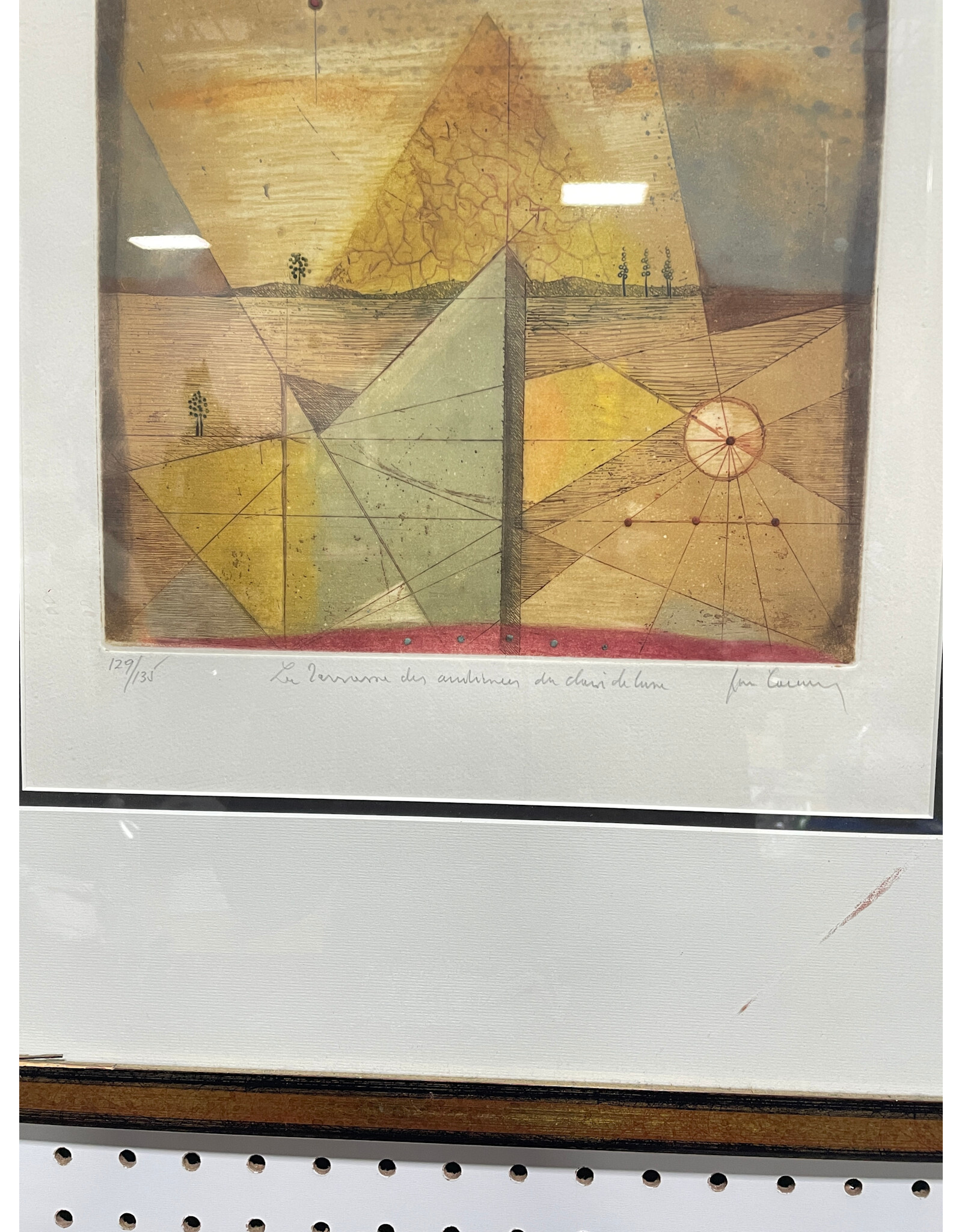 Aquatint, L'arche des Elements by Rene Carcan