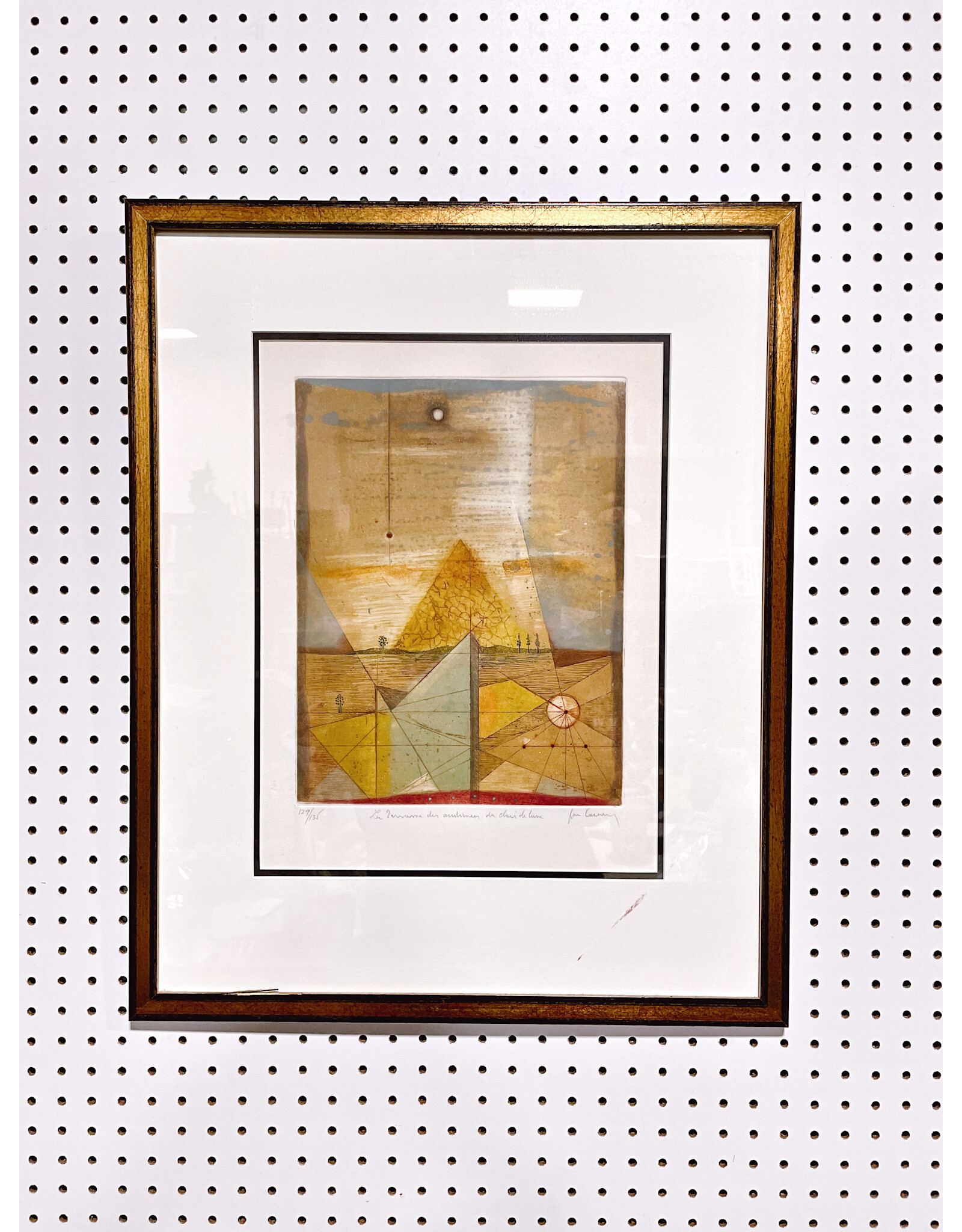 Aquatint, L'arche des Elements by Rene Carcan