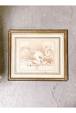 Venus and Love, Demarteau Gilles, Framed Engraving Print