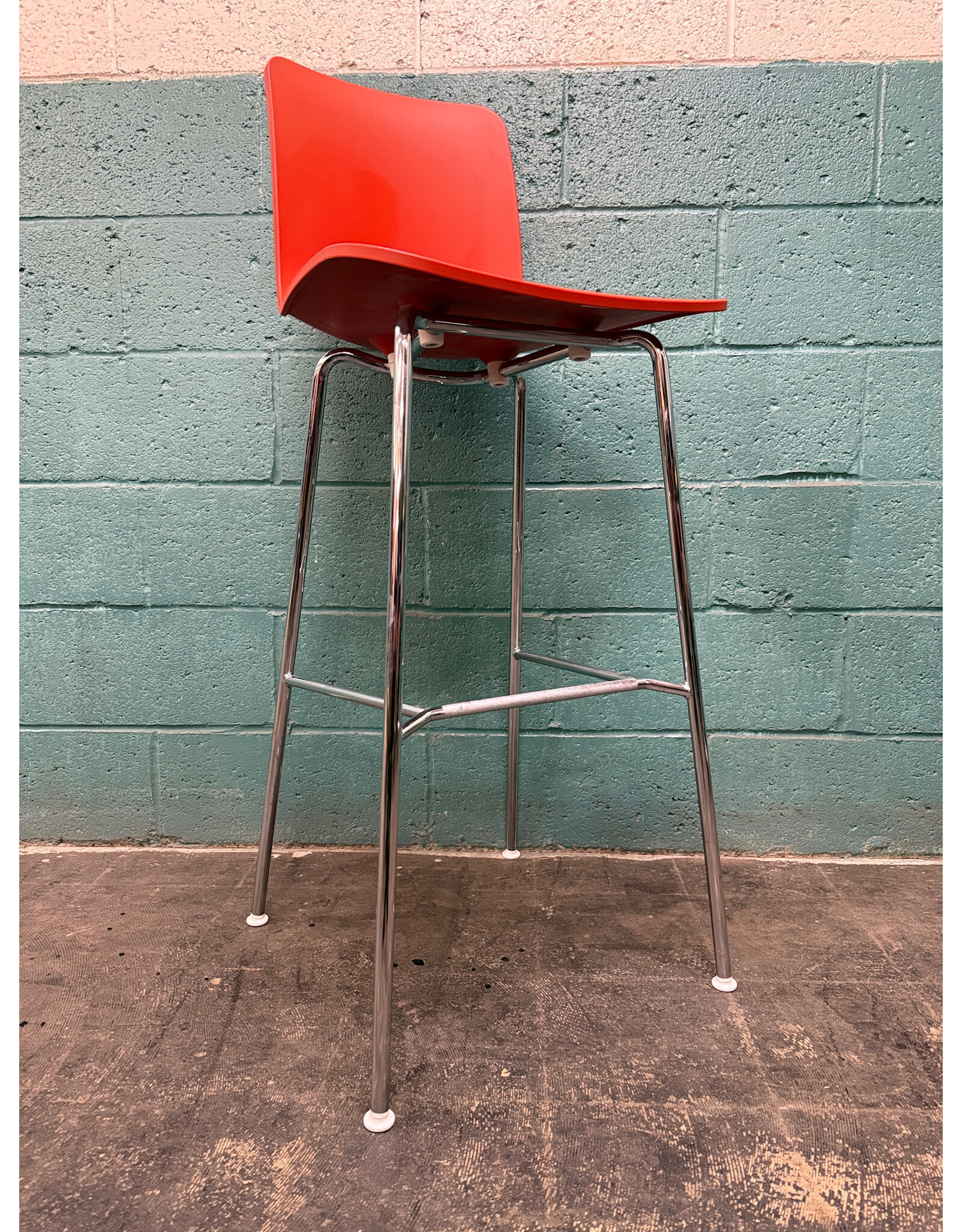 Vitra Hal Re High Stool in Red