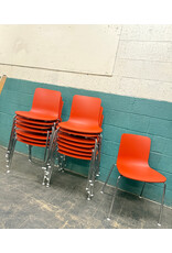 Vitra Hal Tube Stackable Chair in Brick