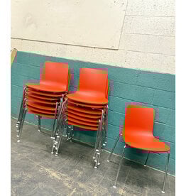 Vitra Hal Tube Stackable Chair in Brick