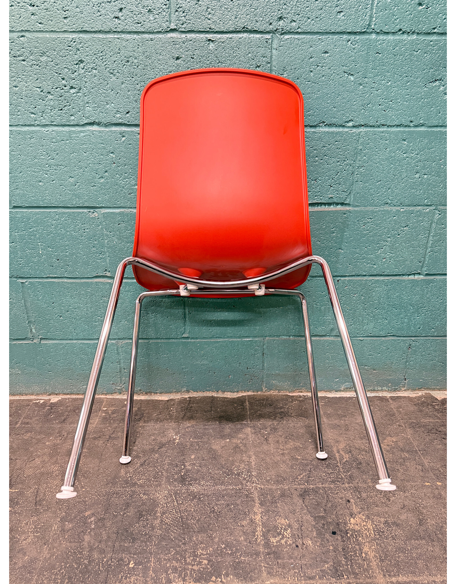 Vitra Hal Tube Stackable Chair in Brick