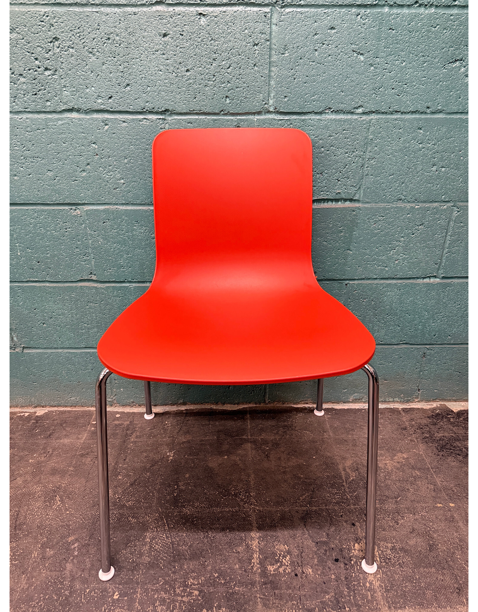 Vitra Hal Tube Stackable Chair in Brick