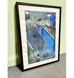Pool, framed print by Valeriya Volkova