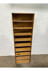 9-Shelf Wood Bookcase