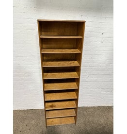 9-Shelf Wood Bookcase
