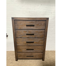 Rustic Brown 5-Drawer Dresser
