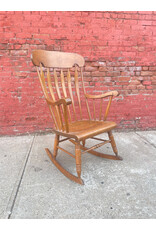 Wooden Spindle Back Rocking Chair