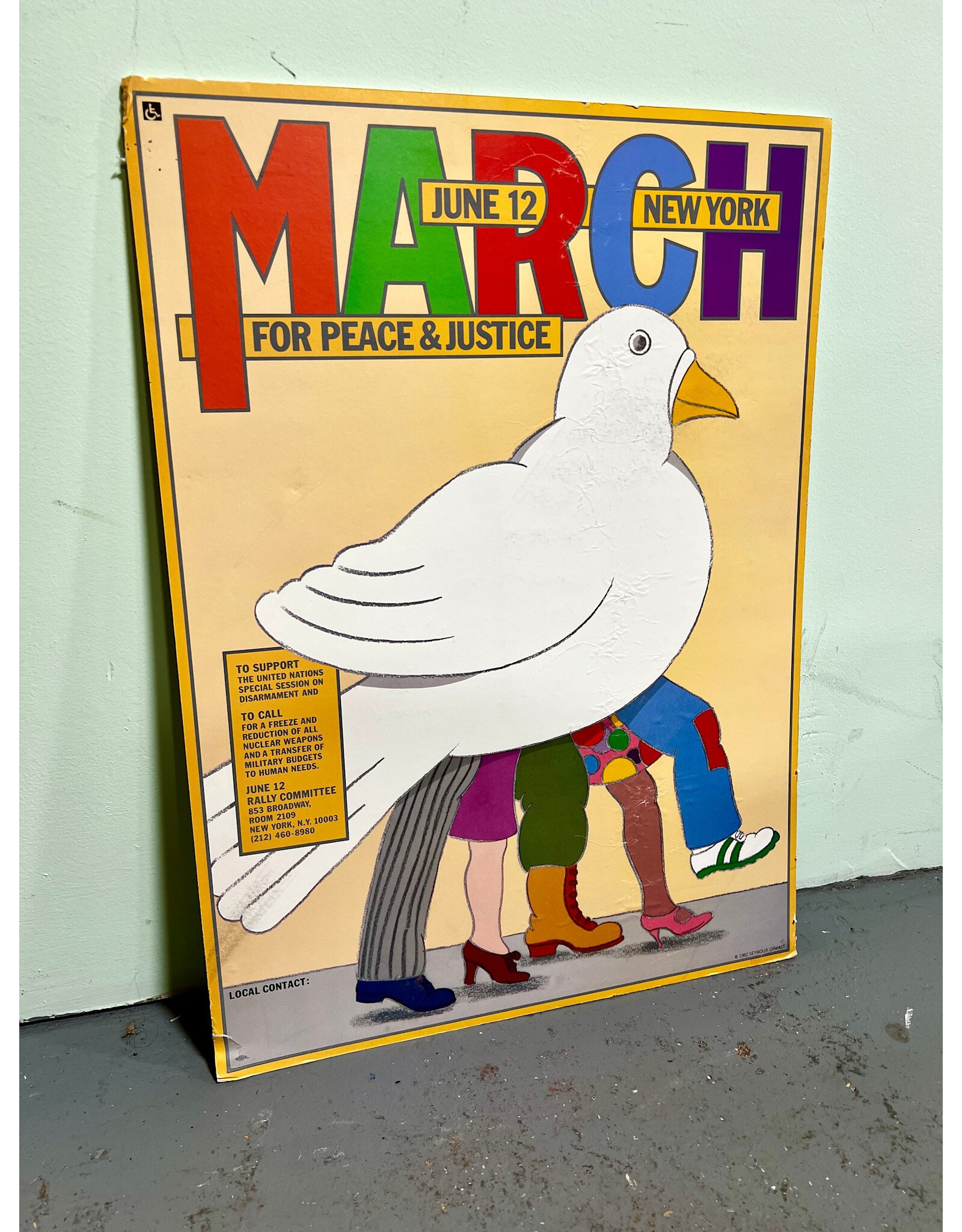 March for Peace and Justice Poster, print on poster board