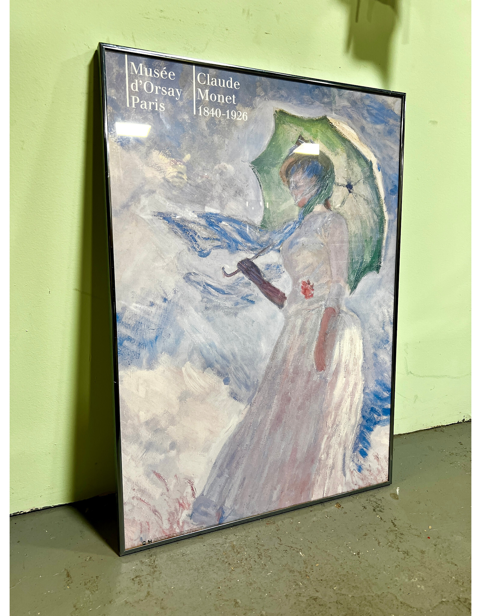 Claude Monet at Musee d'Orsay, Paris, framed poster