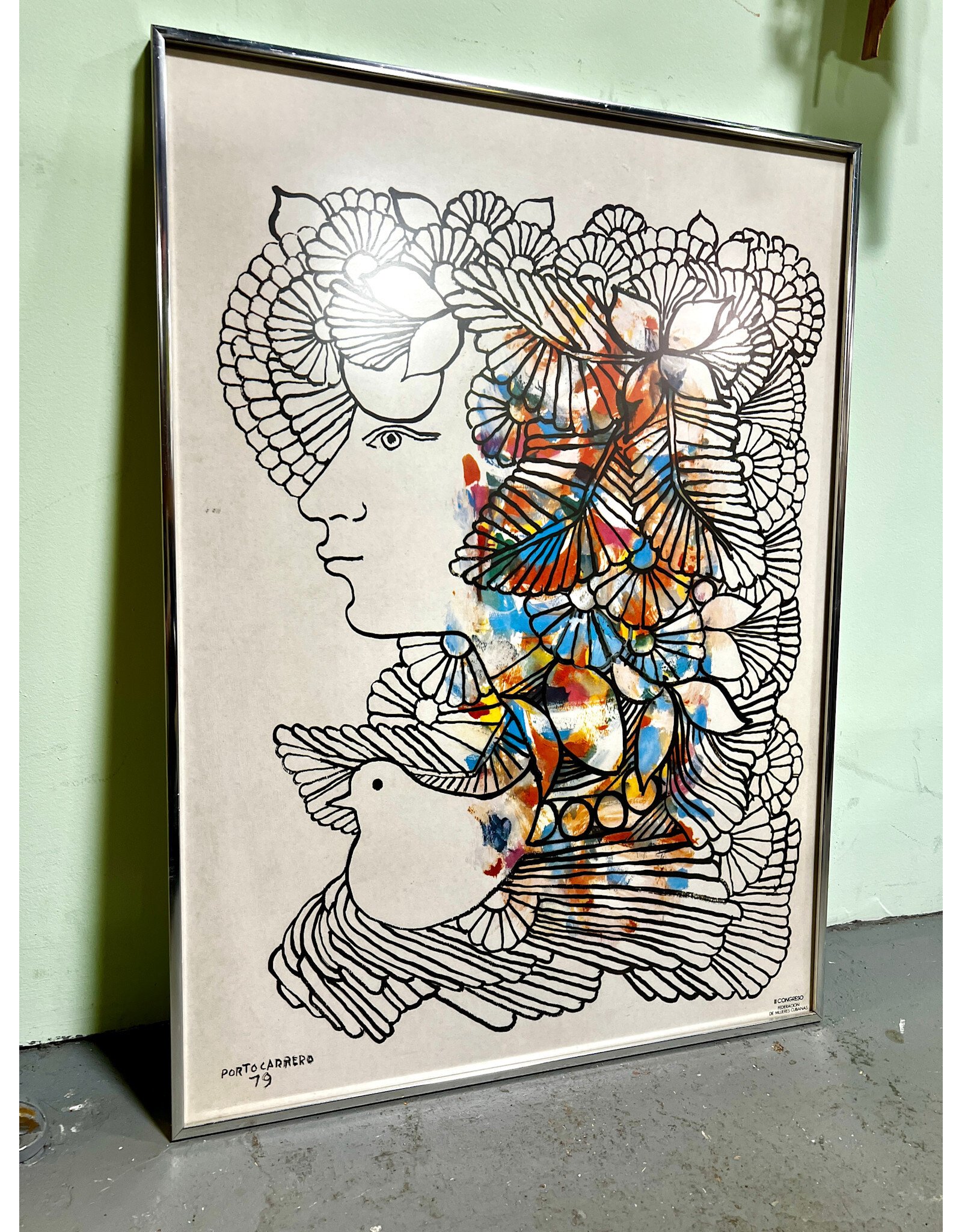 Framed Rene Portocarrero Print