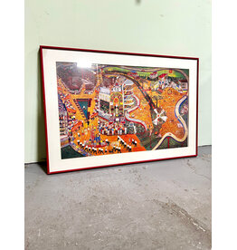 May Day by Ralph Fasanella, framed print