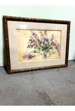 Bright Time Table Setting, framed painting, sgnd Belle P.