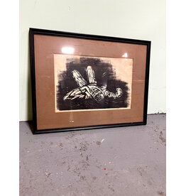 Reclining Figure, framed print, sgnd Abby Diamon '68