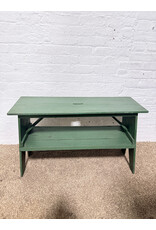 Country Barn Style Green Bench