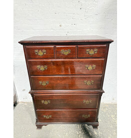 Chippendale Style 5-Drawer Wood Chest of Drawers
