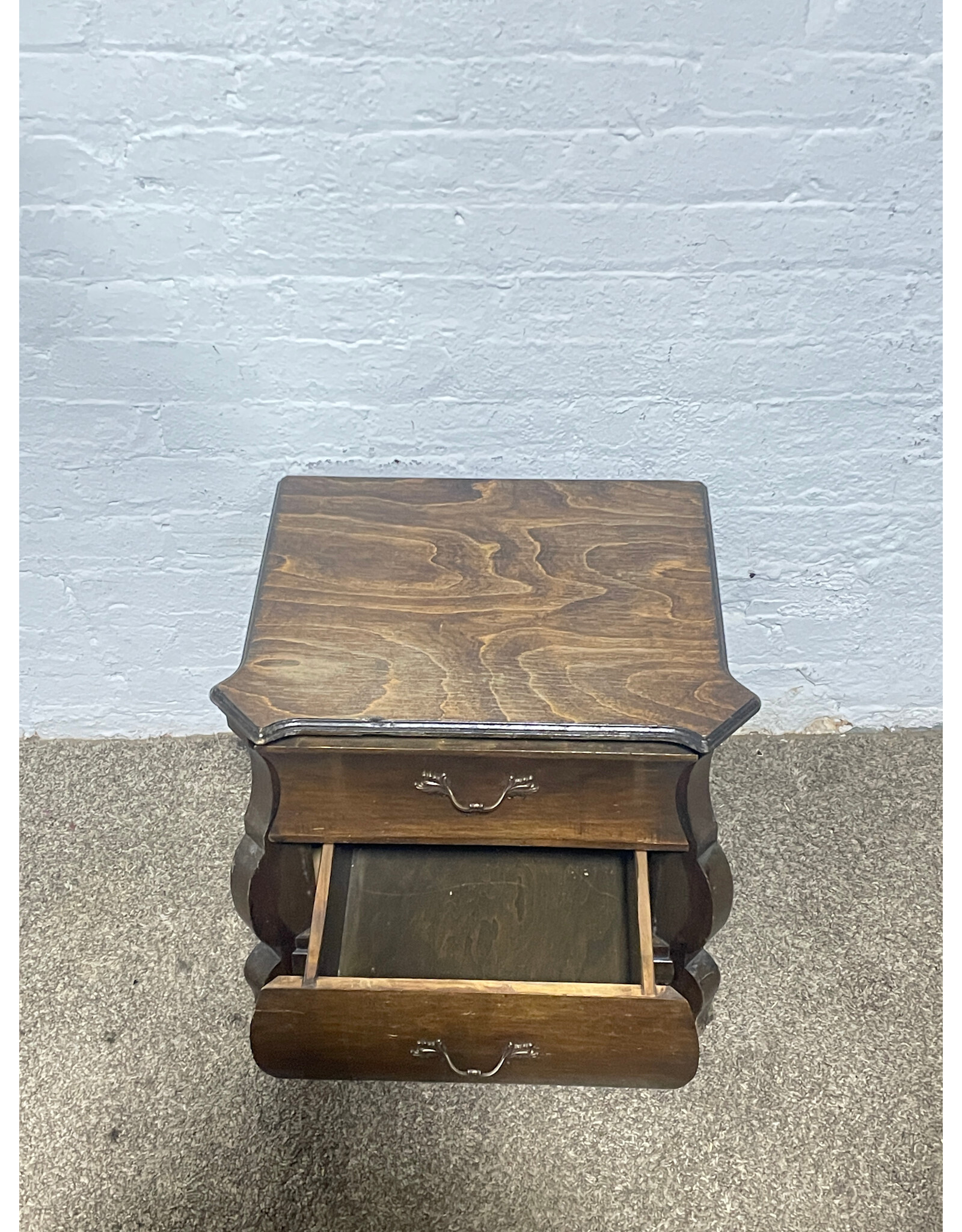 Baker Furniture Louis XV French Provincial 28 Bombe Nightstand