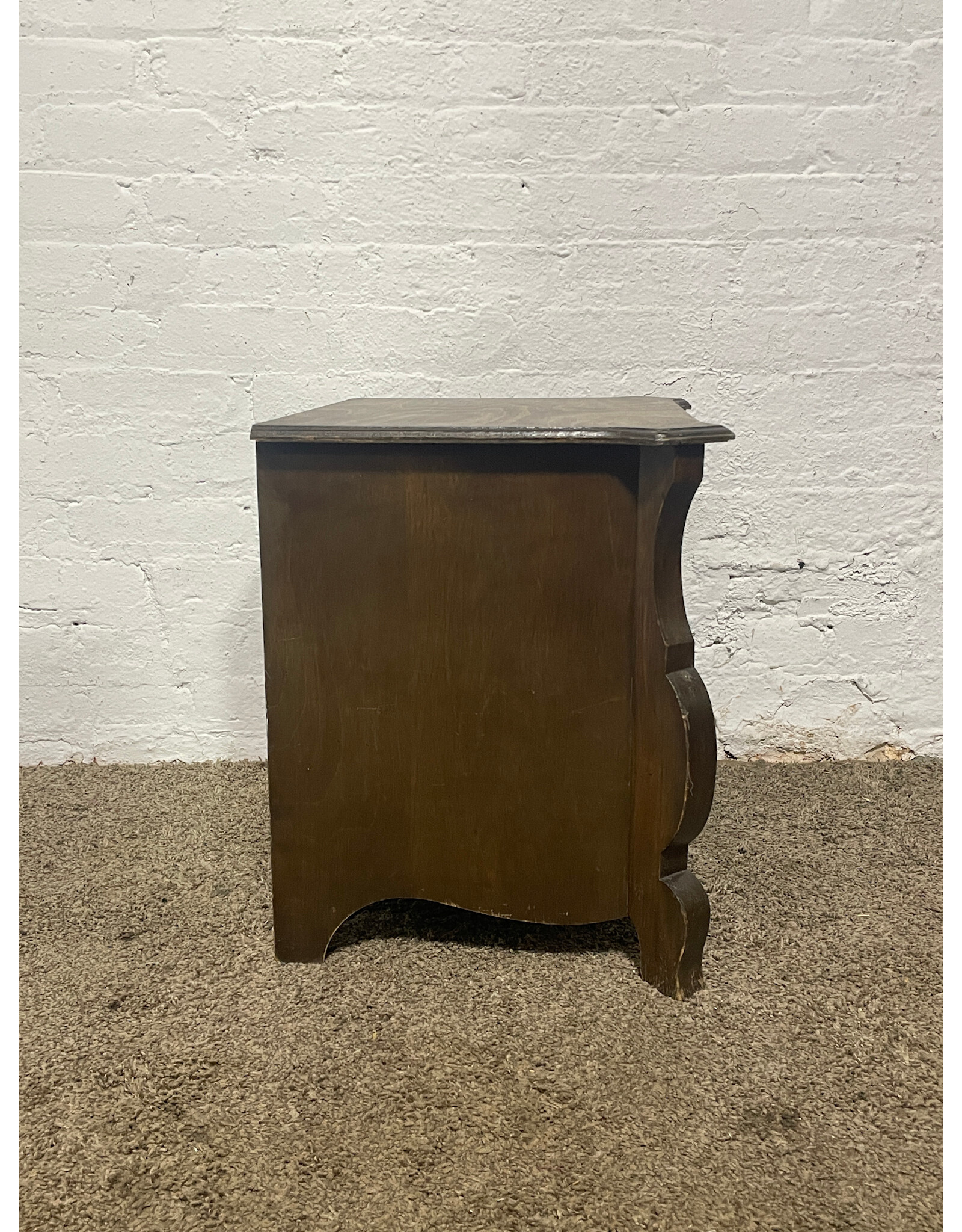 Baker Furniture Louis XV French Provincial 28 Bombe Nightstand