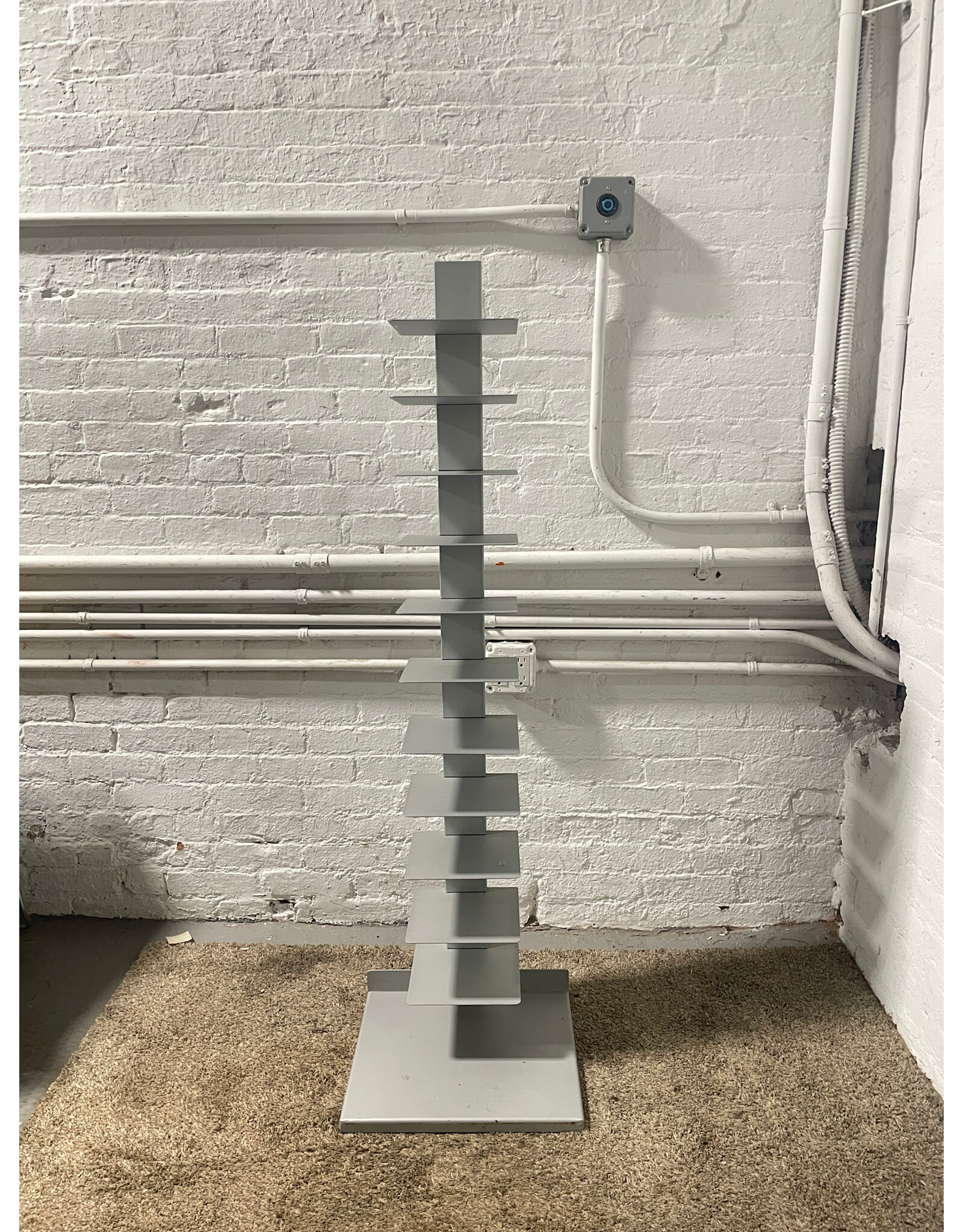 55"H Spine Grey BookCase