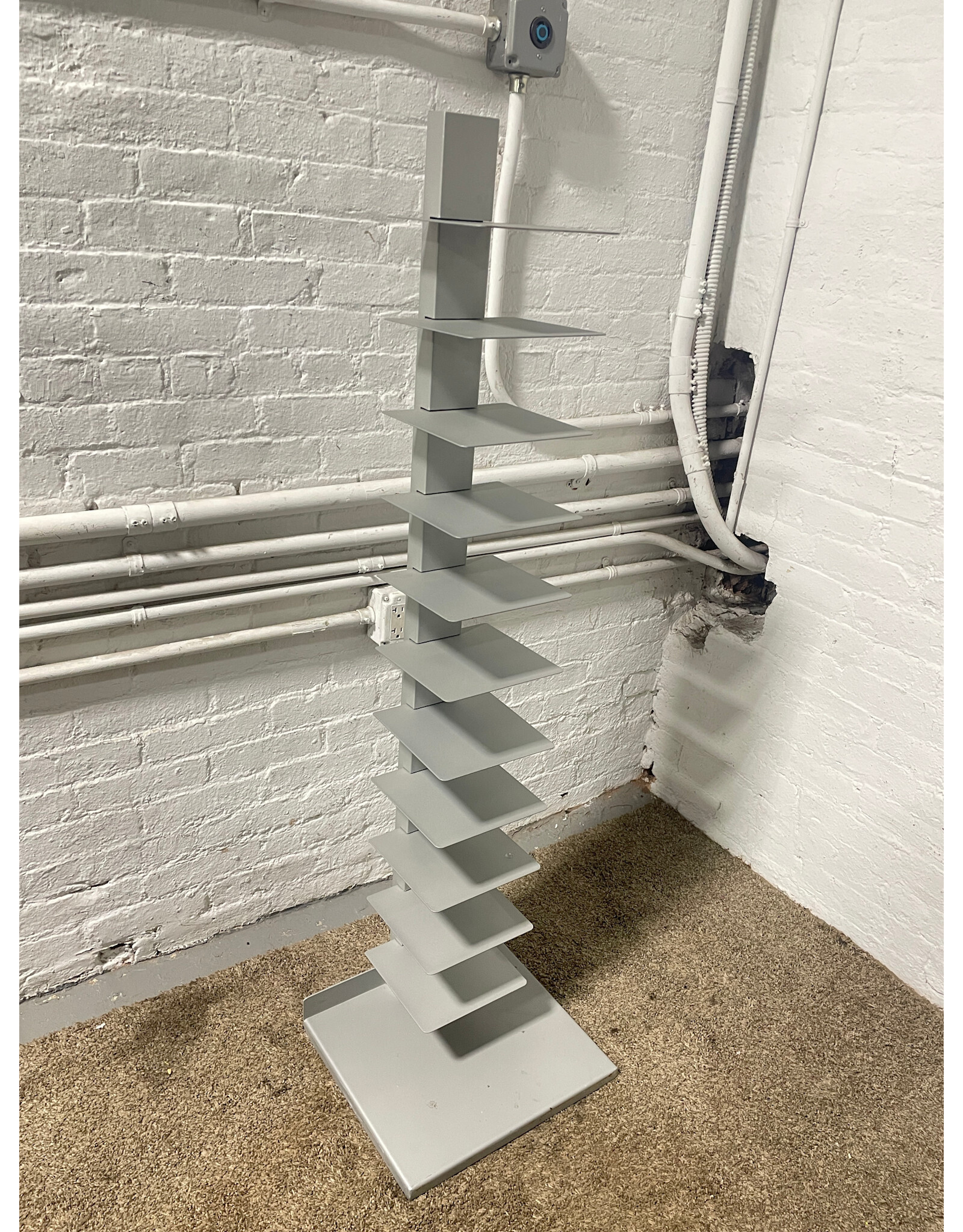 55"H Spine Grey BookCase