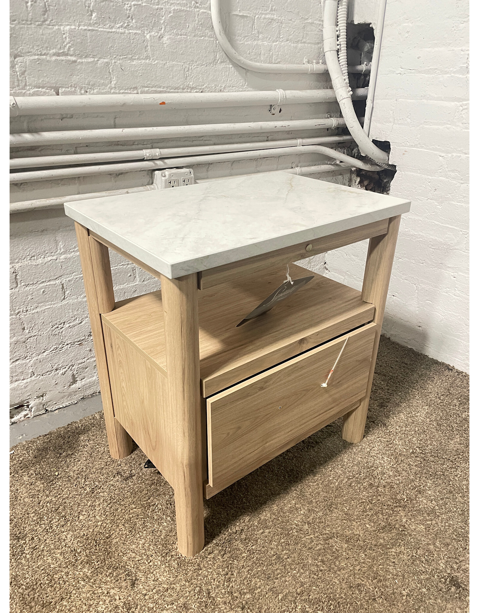 Ashley Cadmori One Drawer Charging Nightstand (missing handle)