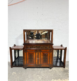 Charles X Ebonized Mahogany 4-Piece Sideboard Circa1840