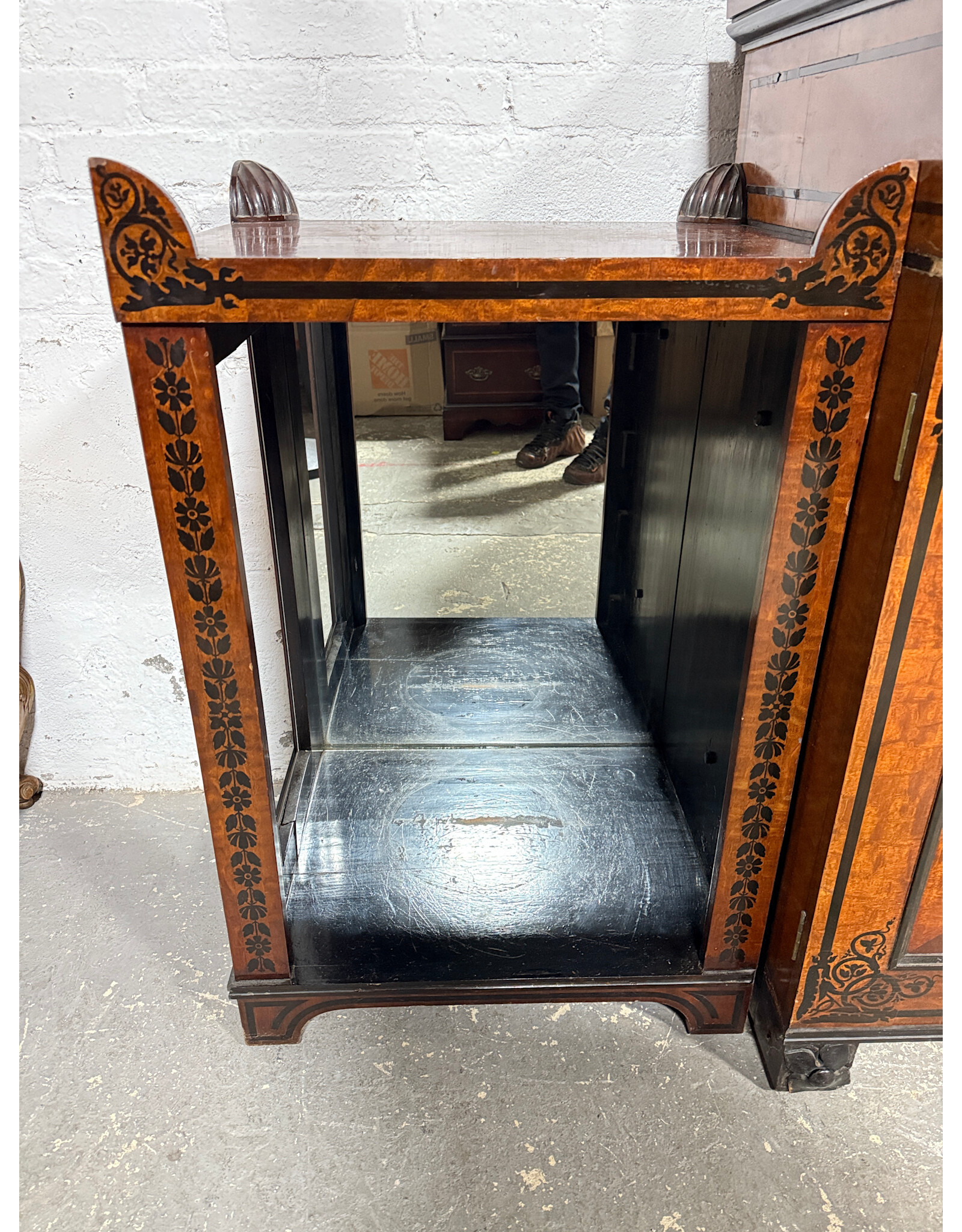 Charles X Ebonized Mahogany 4-Piece Sideboard Circa1840