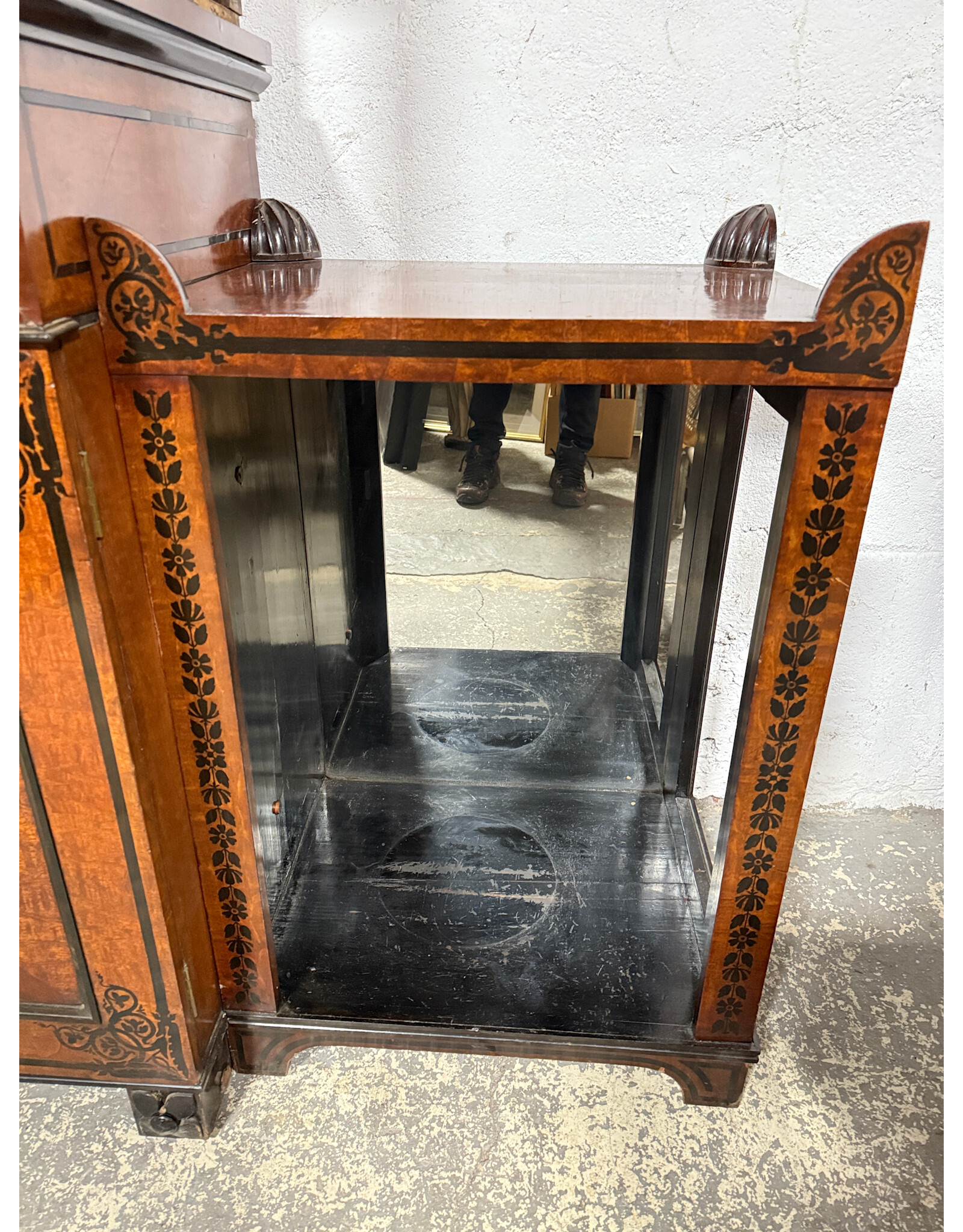 Charles X Ebonized Mahogany 4-Piece Sideboard Circa1840