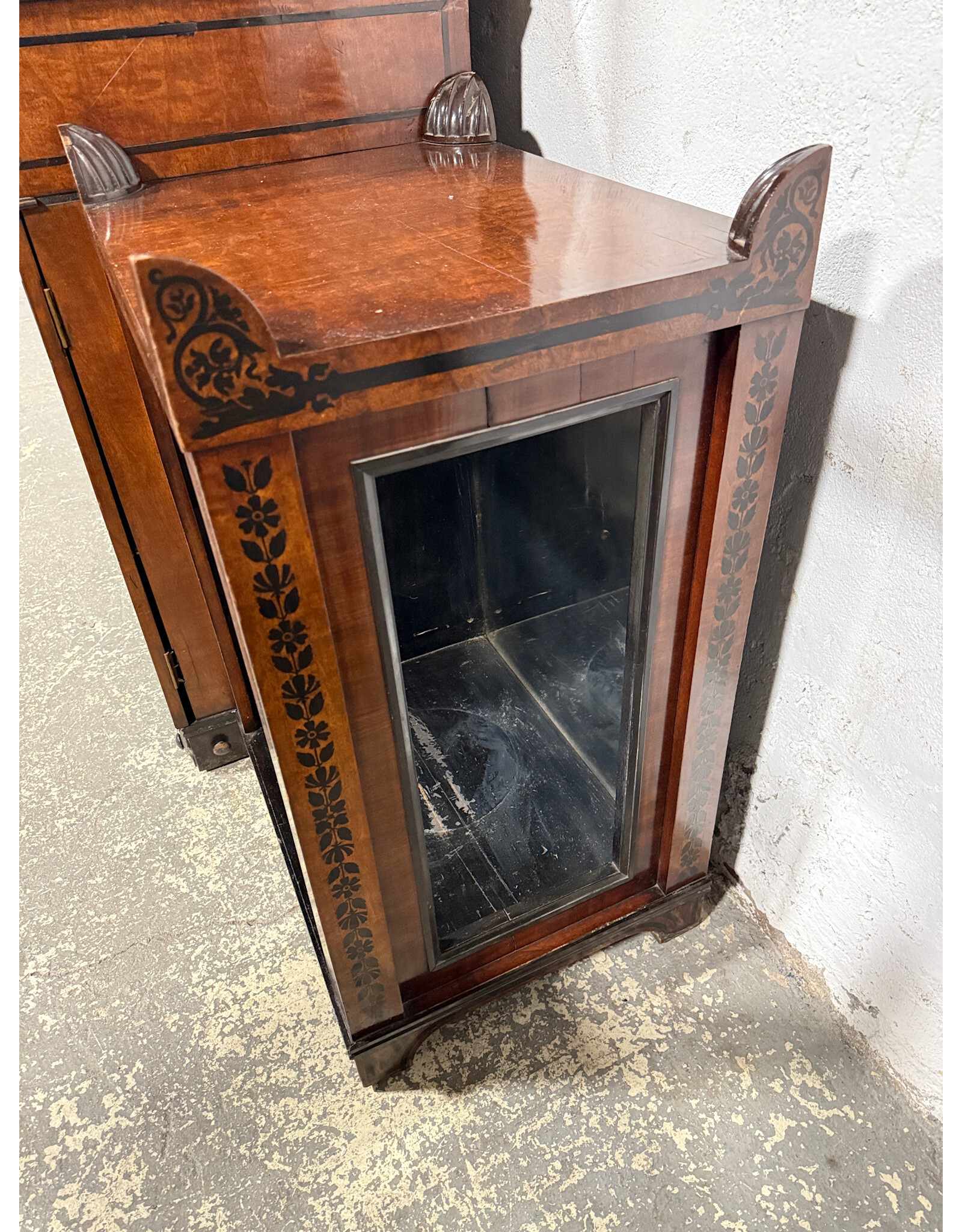 Charles X Ebonized Mahogany 4-Piece Sideboard Circa1840