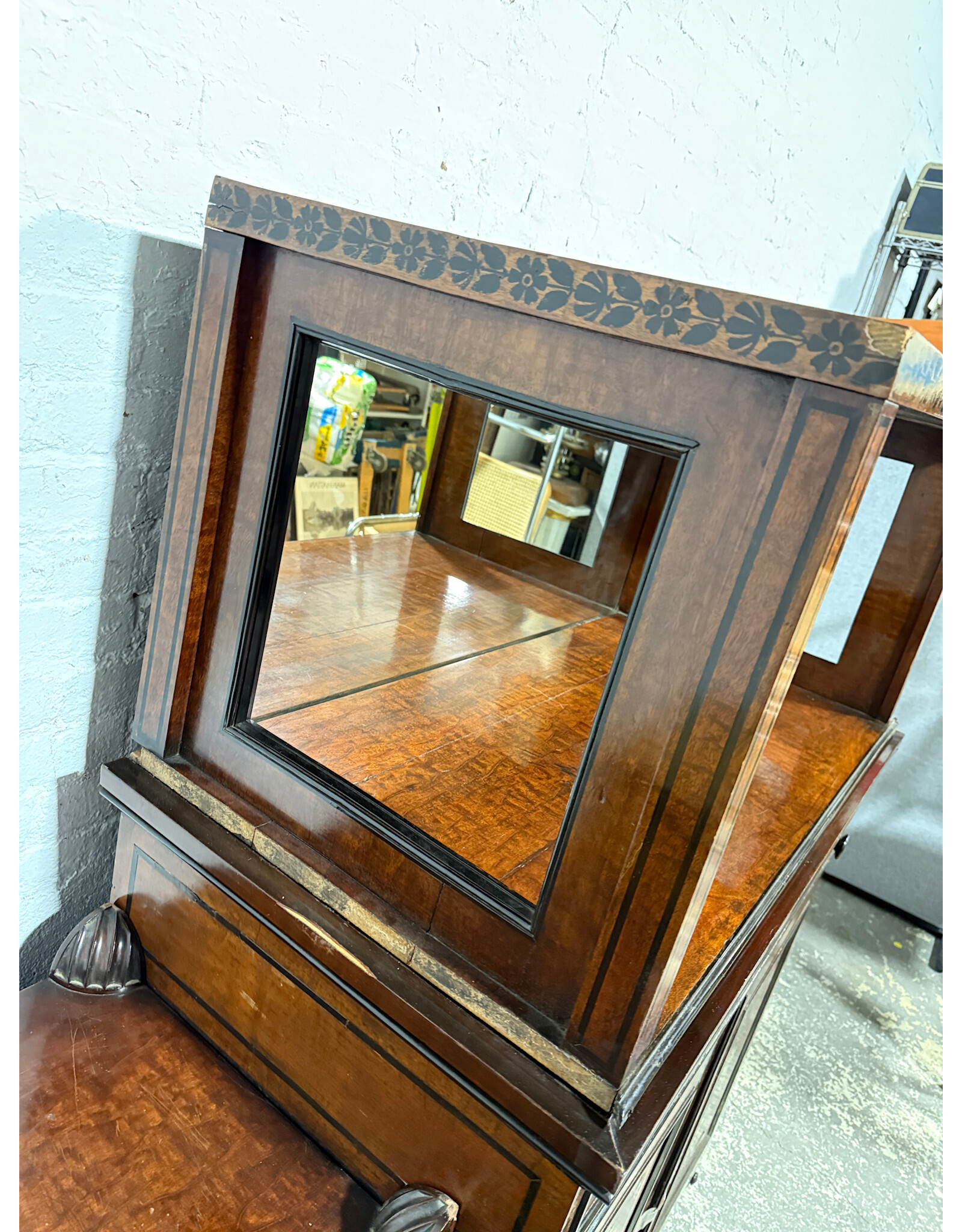 Charles X Ebonized Mahogany 4-Piece Sideboard Circa1840