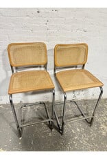 Italian Marcel Breuer Cesca Style Bar Stool
