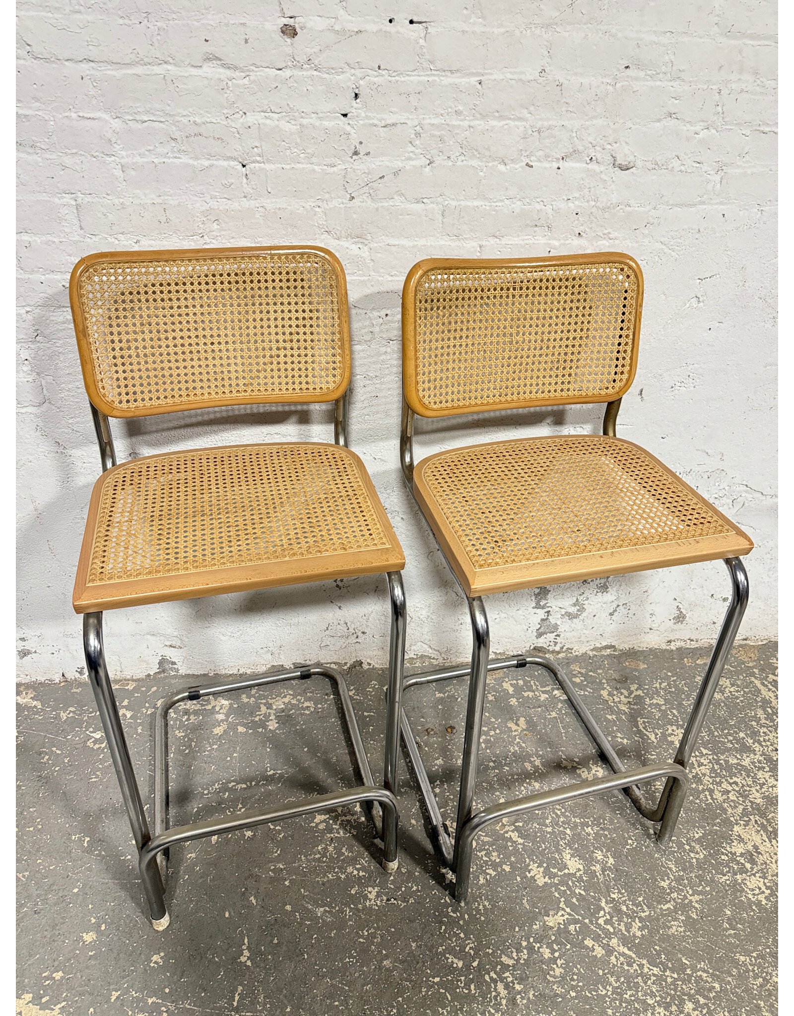 Italian Marcel Breuer Cesca Style Bar Stool