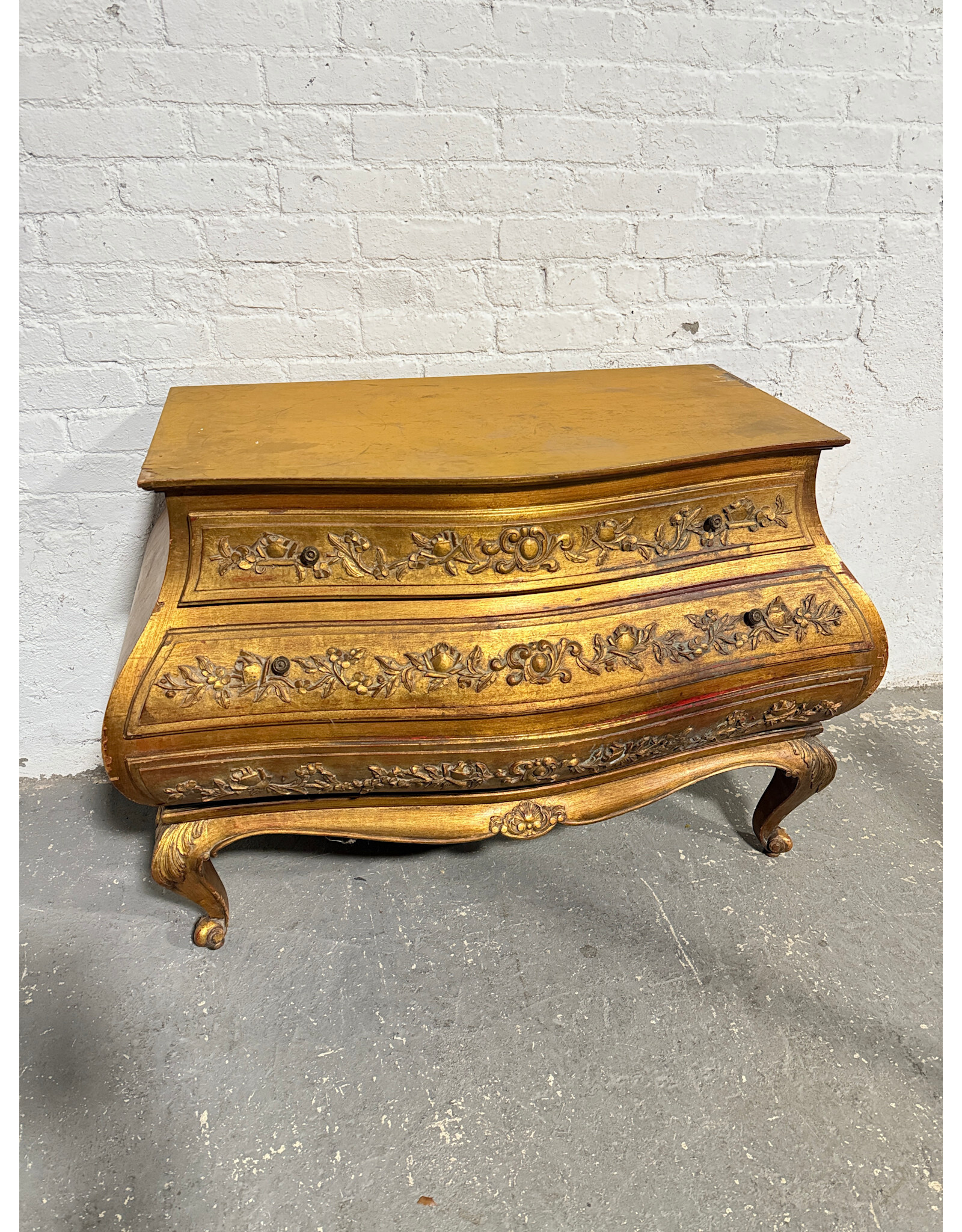 3-Drawer Yellow Commode