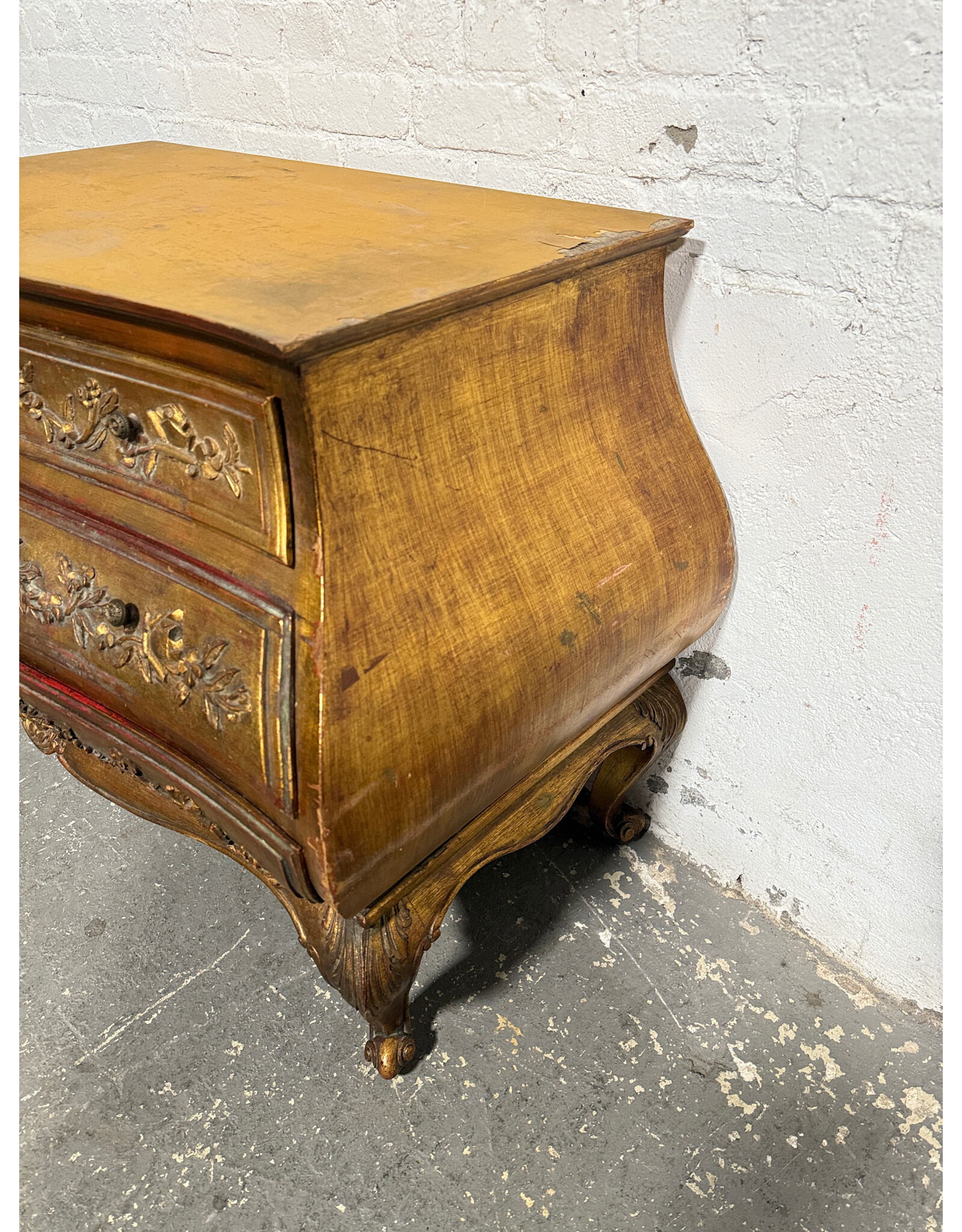 3-Drawer Yellow Commode