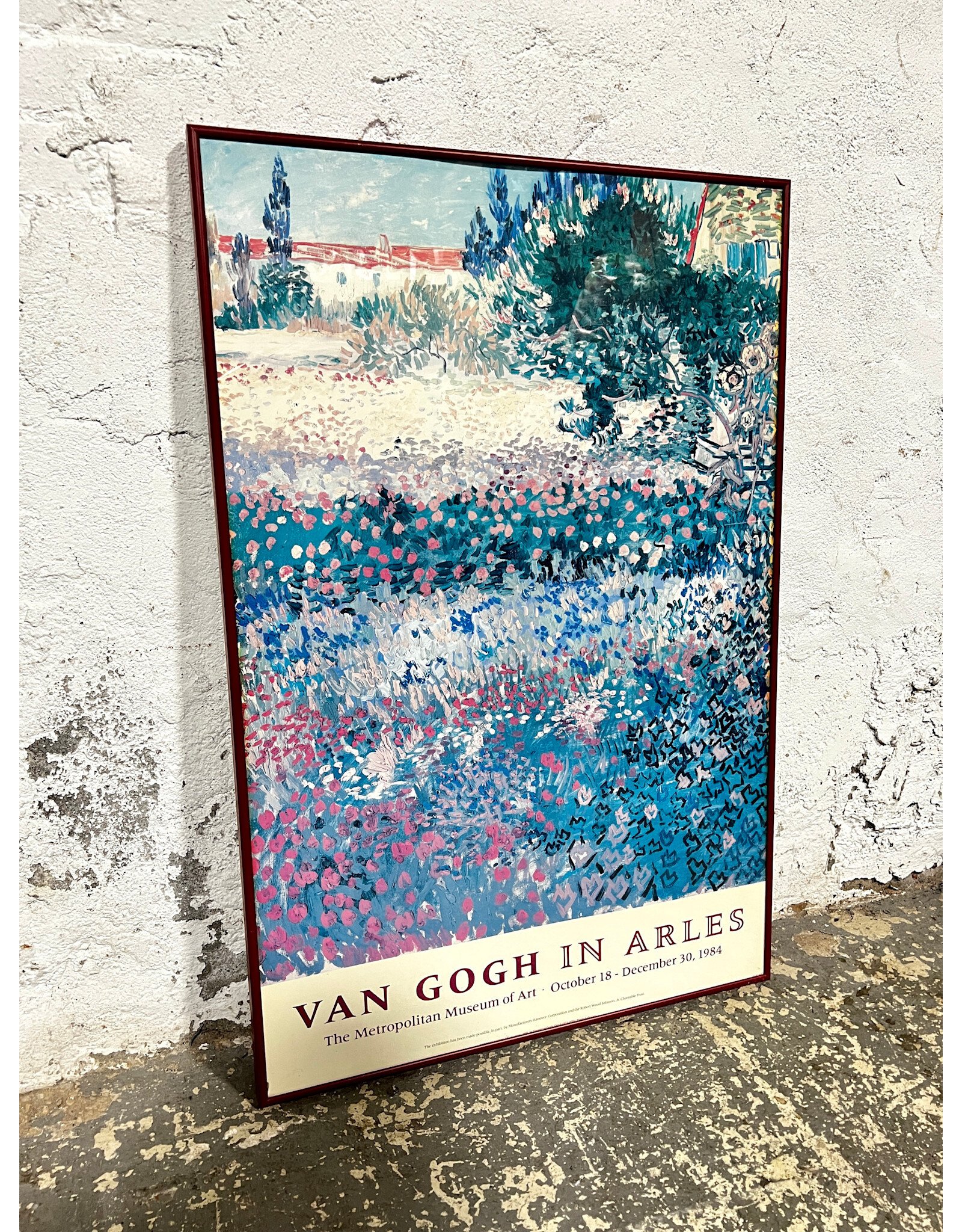 Van Gogh in Arles, framed exhibition poster