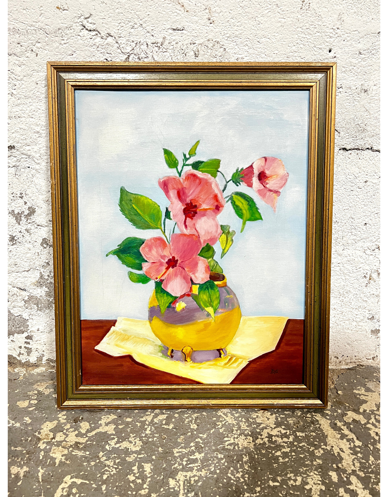 Monday Morning Light, framed oil on canvas, sgnd DG