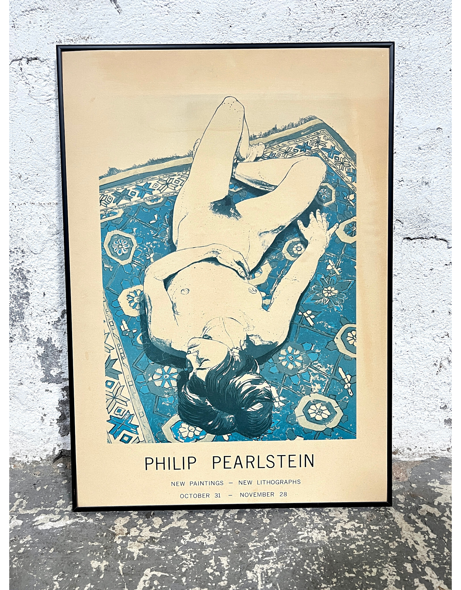 Framed Philip Pearlstein poster