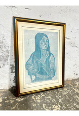 Susan Combing Her Hair, framed artists proof, sgnd AMER