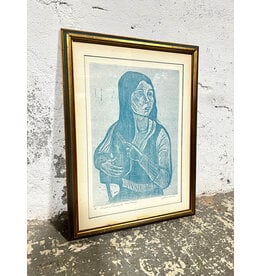 Susan Combing Her Hair, framed artists proof, sgnd AMER