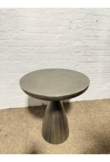 Metal Pedestal Side Table