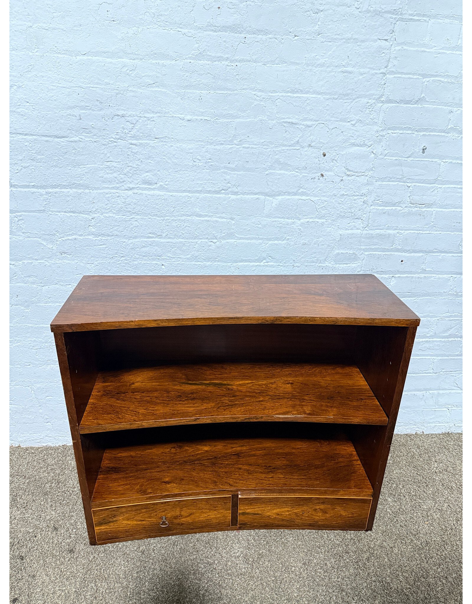 MCM Style Wooden Shelf with Drawers