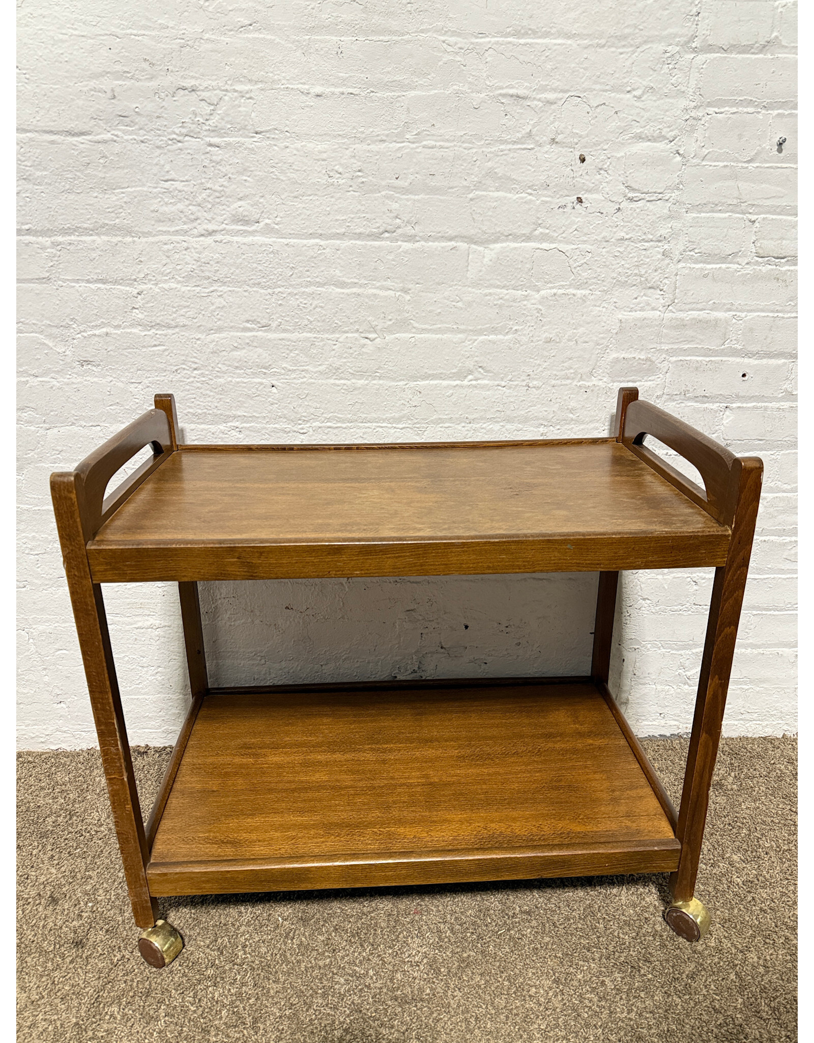 Vintage MCM Wooden Bar Cart