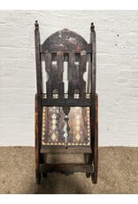 Syrian Inlaid Mother of Pearl Folding Chair, Vintage