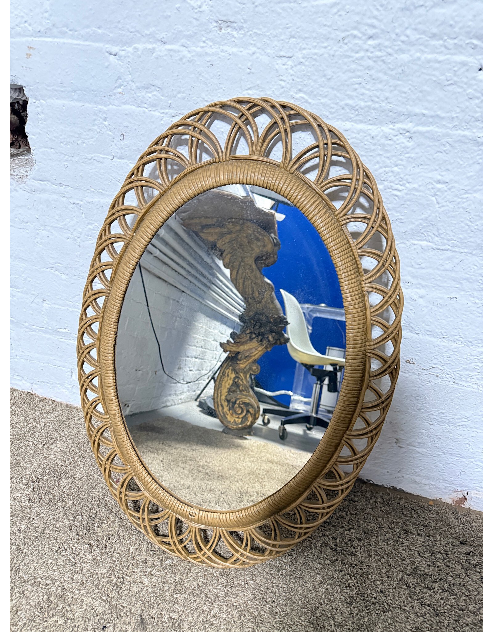 Vintage Burwood Oval Mirror