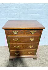 Vintage Chippendale Style Wooden 5-drawer Dresser