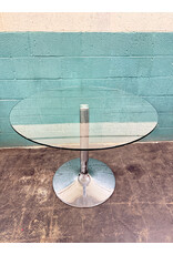 Chrome & Glass Dining Table
