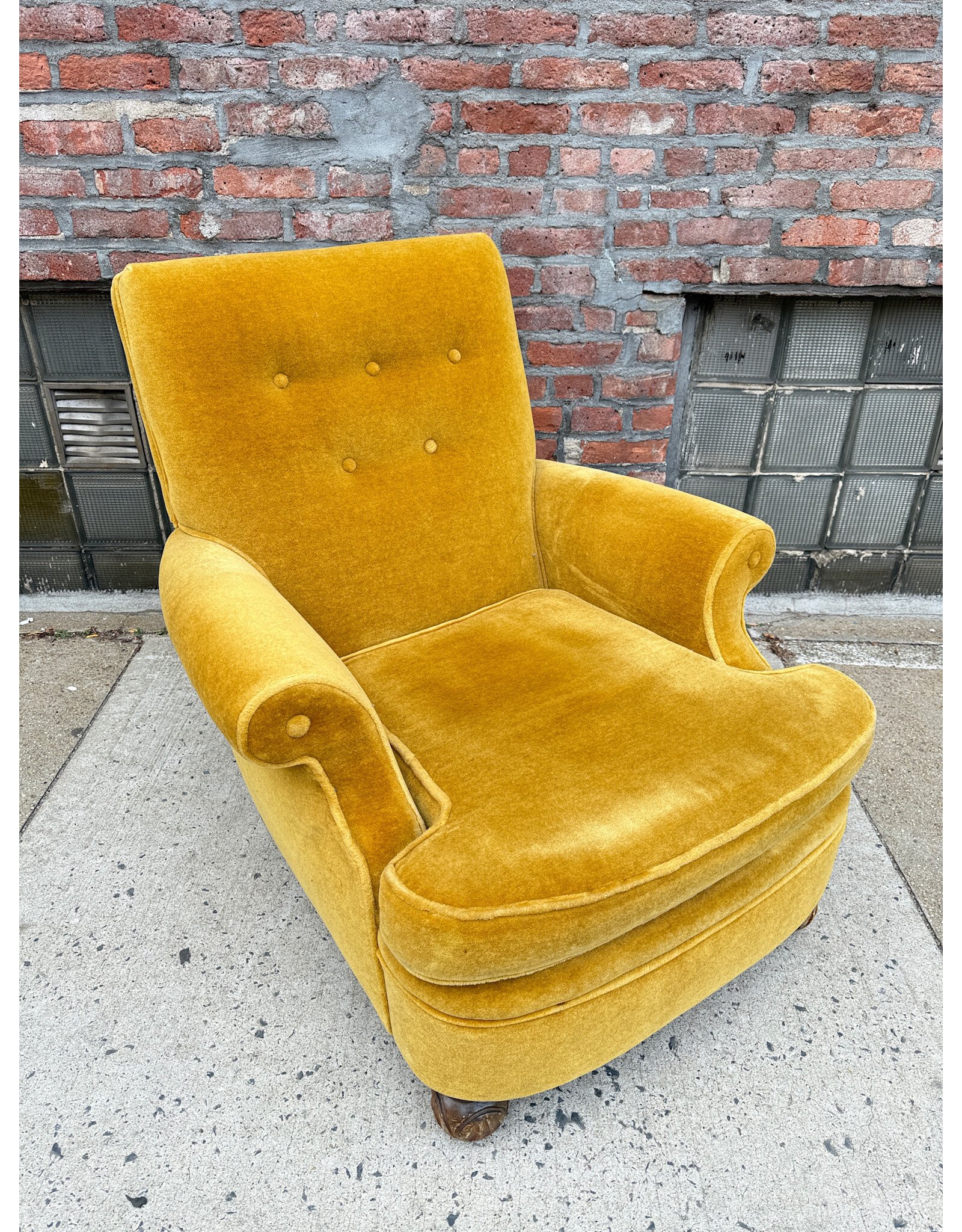 Mustard Yellow Modern Lounge Chair